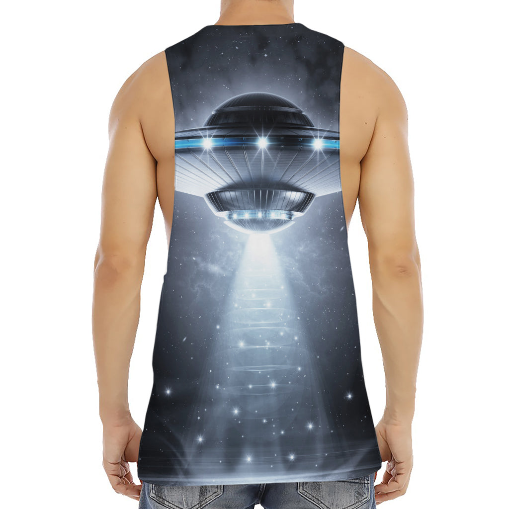 Dark Night UFO Print Men's Muscle Tank Top