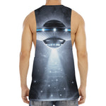 Dark Night UFO Print Men's Muscle Tank Top