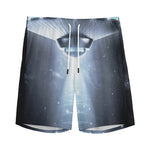 Dark Night UFO Print Men's Sports Shorts
