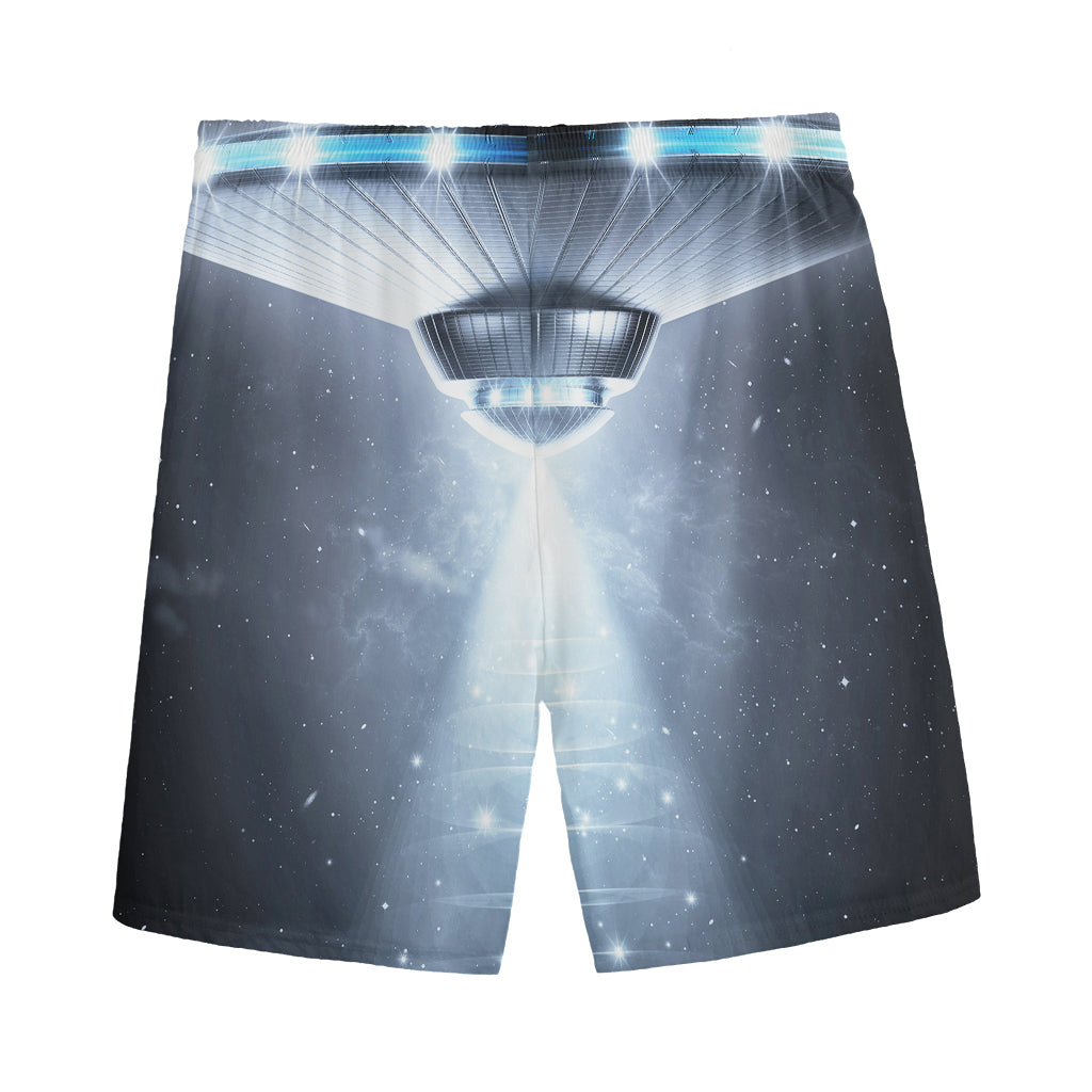 Dark Night UFO Print Men's Sports Shorts
