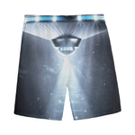 Dark Night UFO Print Men's Sports Shorts