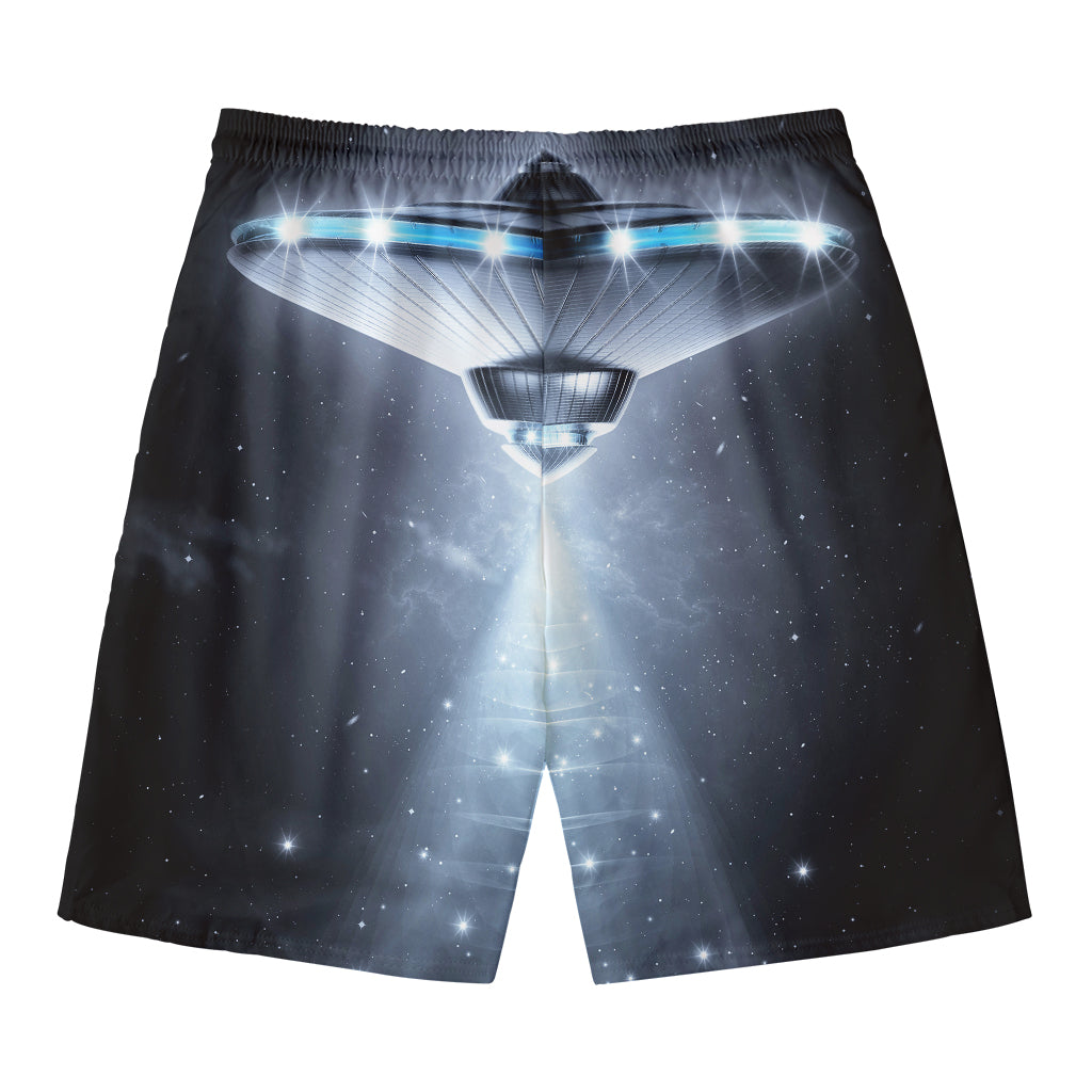 Dark Night UFO Print Men's Swim Trunks