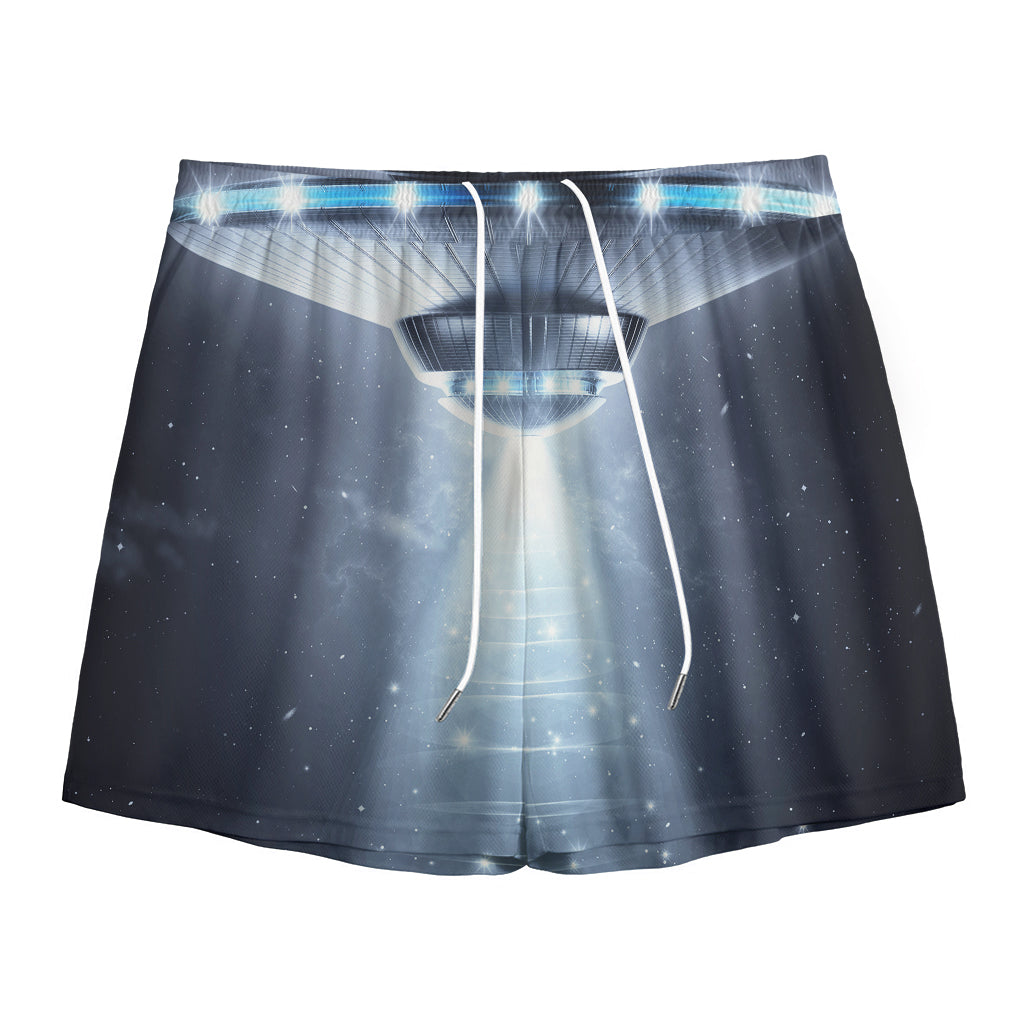 Dark Night UFO Print Mesh Shorts