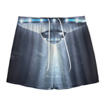 Dark Night UFO Print Mesh Shorts