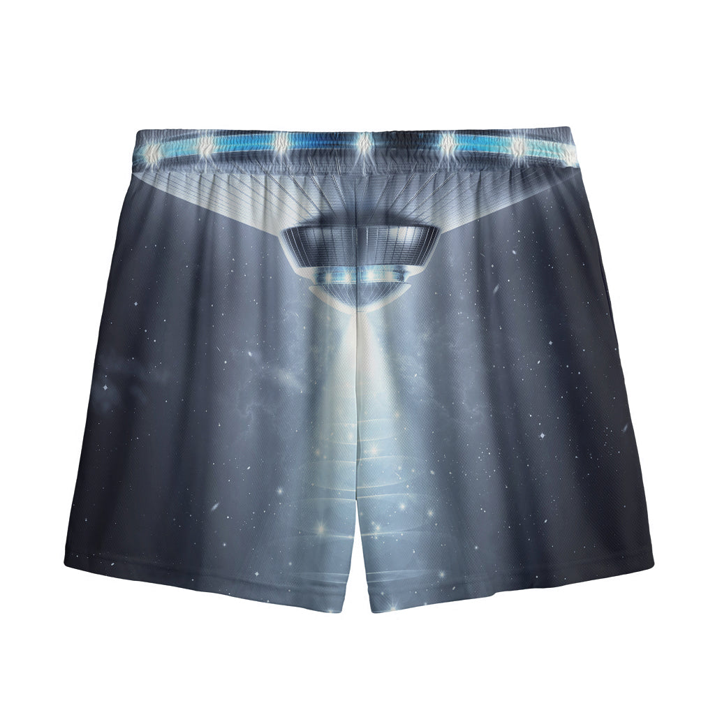 Dark Night UFO Print Mesh Shorts