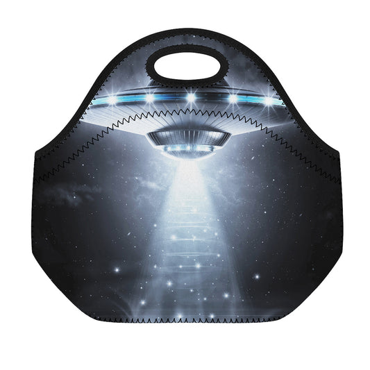 Dark Night UFO Print Neoprene Lunch Bag