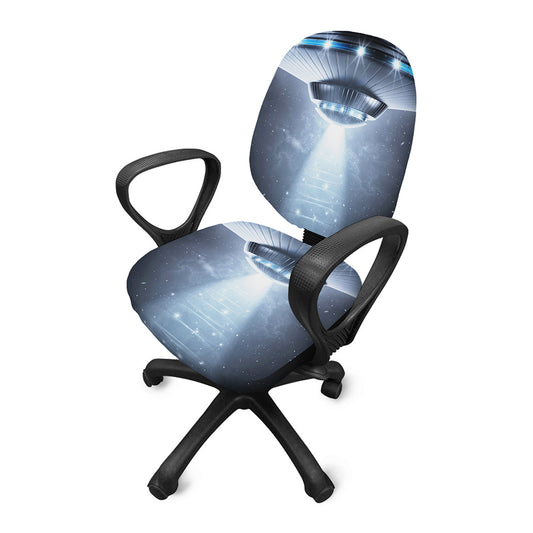 Dark Night UFO Print Office Chair Cover