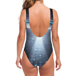 Dark Night UFO Print One Piece Swimsuit