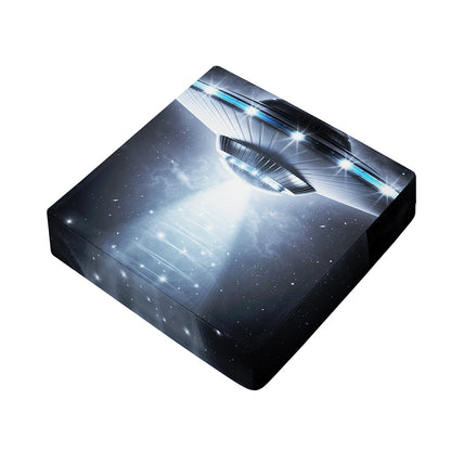 Dark Night UFO Print Outdoor Seat Cushion Cover