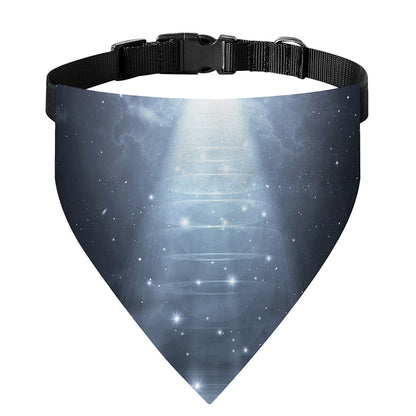 Dark Night UFO Print Over The Collar Dog Bandana