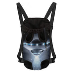 Dark Night UFO Print Pet Carrier Backpack