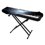 Dark Night UFO Print Piano Keyboard Cover