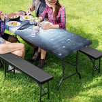Dark Night UFO Print Picnic Table Cover