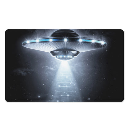 Dark Night UFO Print Polyester Doormat
