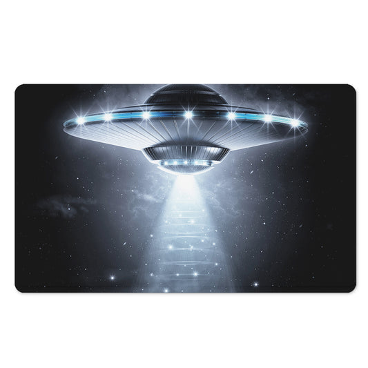 Dark Night UFO Print Polyester Doormat