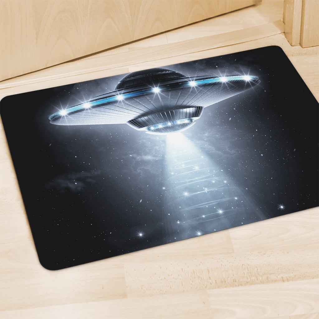 Dark Night UFO Print Polyester Doormat