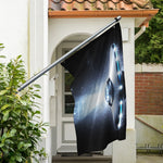 Dark Night UFO Print Polyester Flag