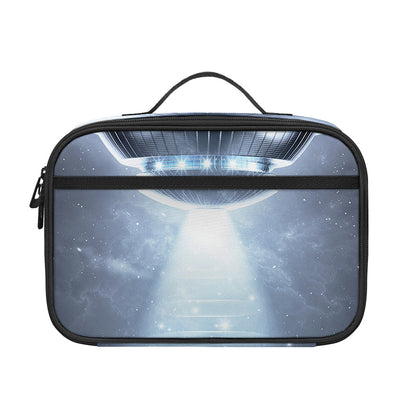 Dark Night UFO Print Portable Lunch Bag