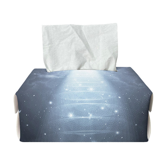 Dark Night UFO Print Rectangle Tissue Box Cover