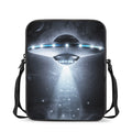Dark Night UFO Print Rectangular Crossbody Bag