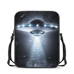Dark Night UFO Print Rectangular Crossbody Bag
