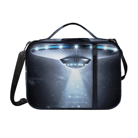 Dark Night UFO Print Shoulder Strap Bible Bag