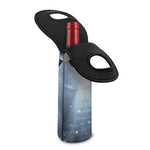 Dark Night UFO Print Single Neoprene Wine Tote