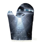 Dark Night UFO Print Single Oven Mitt