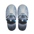 Dark Night UFO Print Slippers