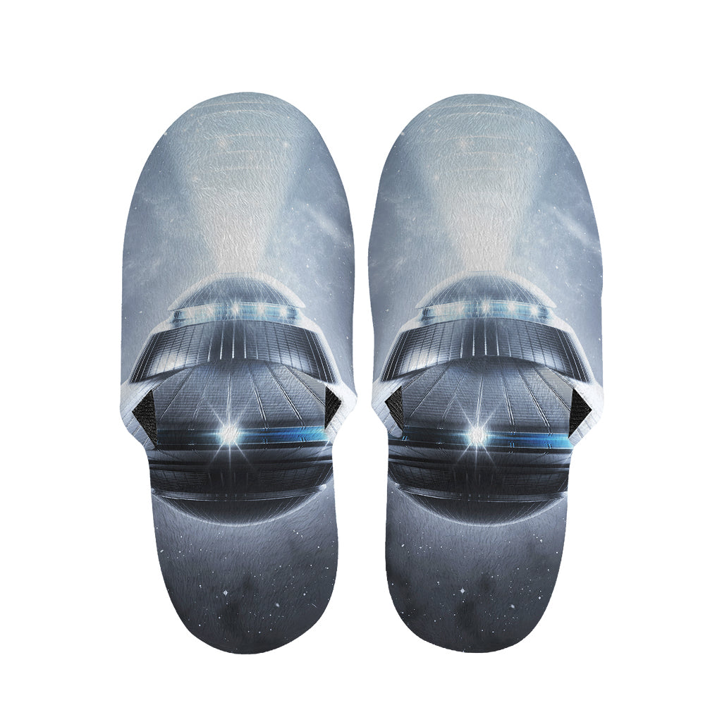 Dark Night UFO Print Slippers