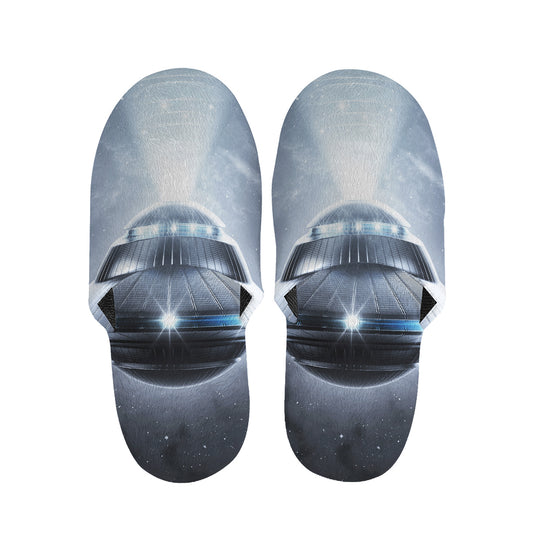 Dark Night UFO Print Slippers