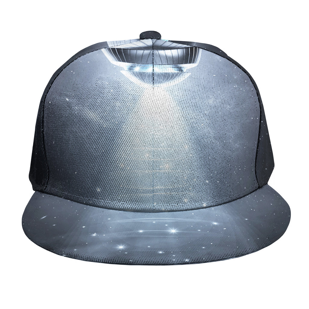 Dark Night UFO Print Snapback Cap