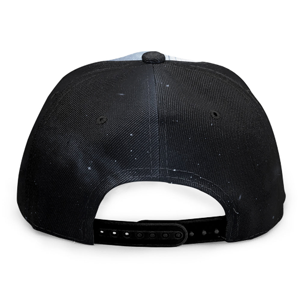 Dark Night UFO Print Snapback Cap
