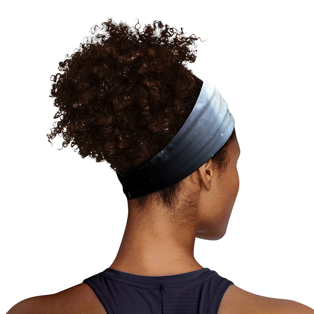 Dark Night UFO Print Sports Headband