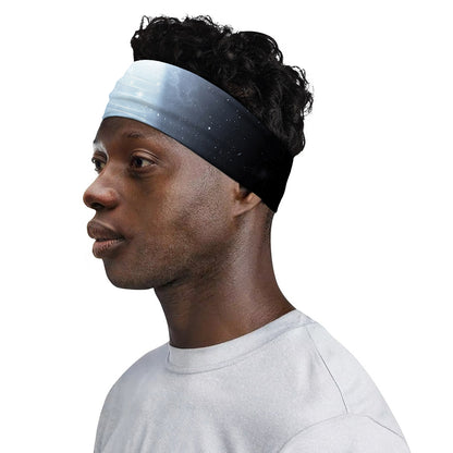 Dark Night UFO Print Sports Headband