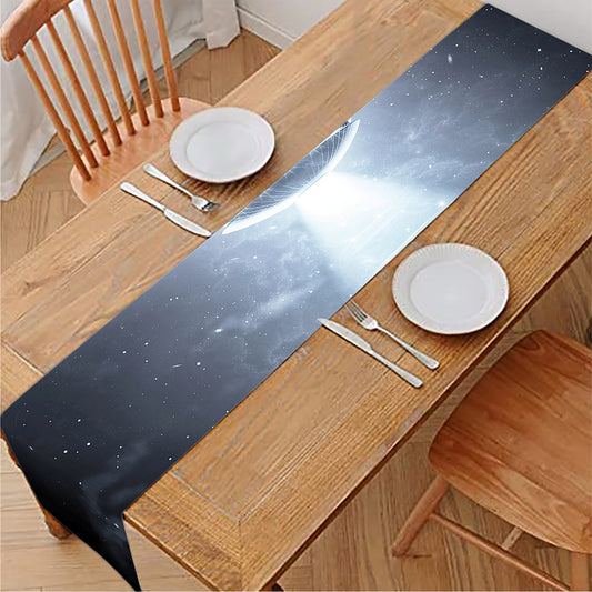 Dark Night UFO Print Table Runner