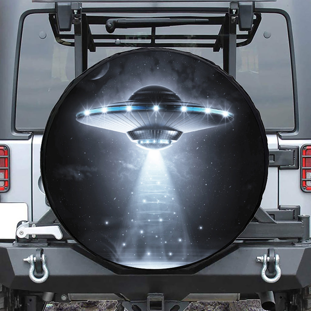 Dark Night UFO Print Tire Cover