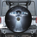 Dark Night UFO Print Tire Cover With Camera Hole