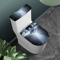 Dark Night UFO Print Toilet Lid And Tank Cover Set