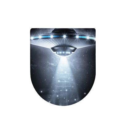 Dark Night UFO Print Toilet Lid Cover