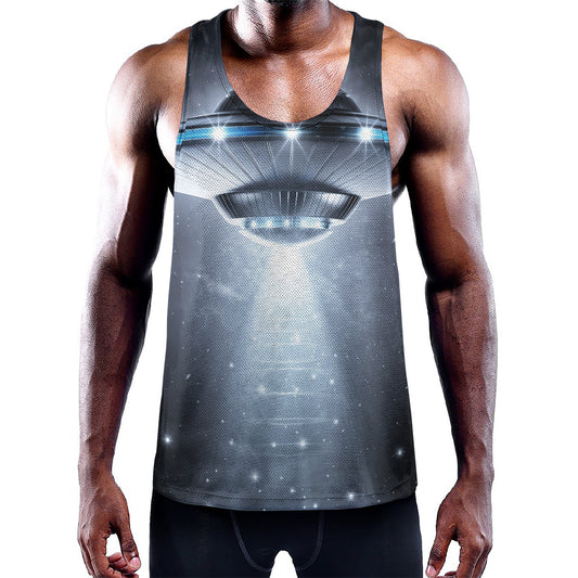 Dark Night UFO Print Training Tank Top