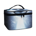 Dark Night UFO Print Travel Makeup Bag