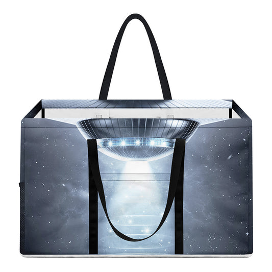 Dark Night UFO Print Utility Tote Bag