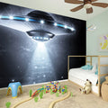 Dark Night UFO Print Wall Sticker