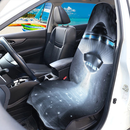 Dark Night UFO Print Waterproof Car Seat Cover