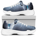 Dark Night UFO Print White Chunky Shoes