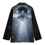Dark Night UFO Print Women's Cotton Blazer