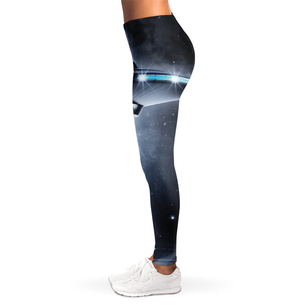 Dark Night UFO Print Women's Leggings