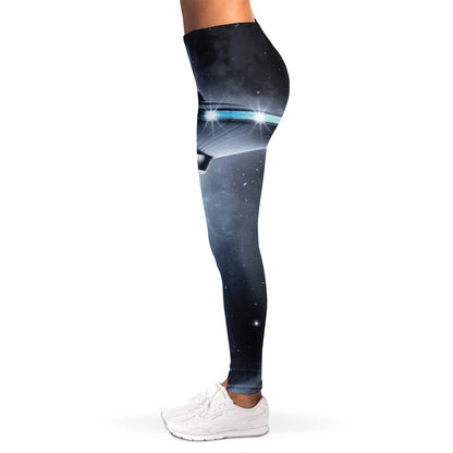 Dark Night UFO Print Women's Leggings