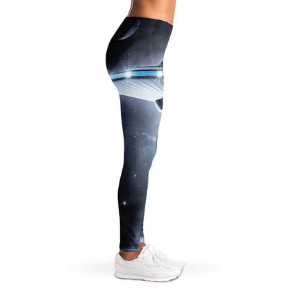 Dark Night UFO Print Women's Leggings